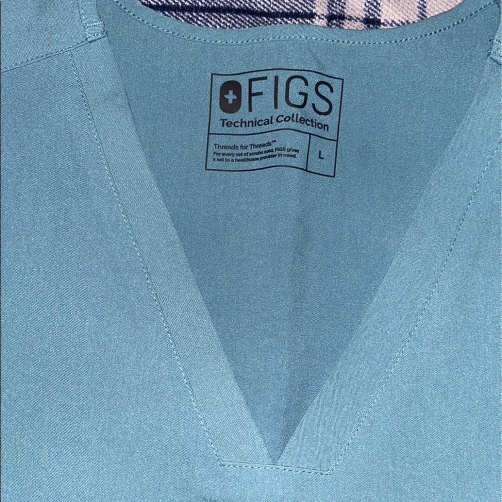 FIGS Scrub Set size Large/Large Tall Hydrogreen